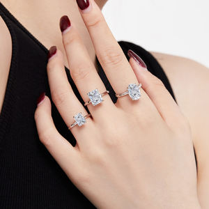 Dylam 8A stropicciato Iced Out Cut Eternity Band S925 argento rodiato anelli <span class=keywords><strong>di</strong></span> <span class=keywords><strong>promessa</strong></span> <span class=keywords><strong>di</strong></span> fidanzamento <span class=keywords><strong>di</strong></span> nozze <span class=keywords><strong>per</strong></span> le donne vestono - Product Image 3