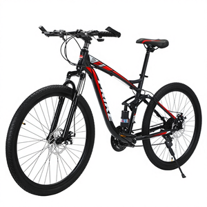 Bicicleta de Montaña de Suspensión Trasera, Frenos de Disco Dobles, Todoterreno, 21 Velocidades, Cuadro de Acero de Alto Carbono, Velocidad Variable - Product Image 3