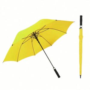 Paraguas de Golf Automático, Impermeable, de Gran Tamaño, con Logotipo Personalizado, Diseño Recto Negro, Promoción de Fábrica OEM - Product Image 3