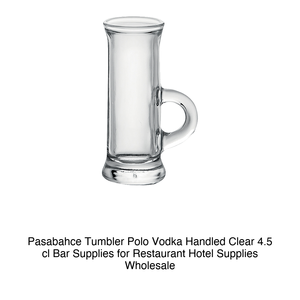 Verre à vodka Polo 4,5 cl avec poignée transparente H 10,1 cm Ø 4 cm Pasabahce - Product Image 2
