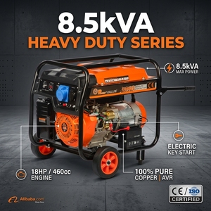 Power Value Portable <b>Gasoline</b> <b>Generator</b> 2kW-9KW 220V Start Home Emergency Backup Power PV3800E2 7HP High-performance Engine Deli - Product Image 3