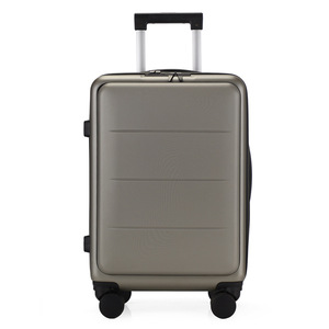 Luggage <b>Suitcase</b> Piece Set Carry on ABS+PC Spinner Trolley With Pocket Compartment Weekend Bag (White, 20in(carry On) - Product Image 1