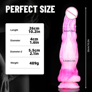 10 Inch Colorful Fantasy Thick Dildo Expandir Dilatação Anal Plug Liquid Silicone Penis Dragon Monster Enorme Big Dildo para Mulheres Homens - Product Image 6