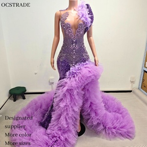 open lace back dress Amarra 87292 Shimmer Satin Ballgown Corset Size 2 Purple main image 0