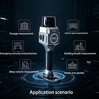 Scanner laser 3D SLAM portable ultra-léger SOUTH X1, portée de 100 m, scanner LiDAR couleur en temps réel