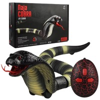 Jouet Serpent Cobra RC Électrique en Plastique à 2 Canaux avec Contrôle Infrarouge, Jouet Insecte Effrayant, Animal Mobile et Torsadant pour Farces d'Halloween
