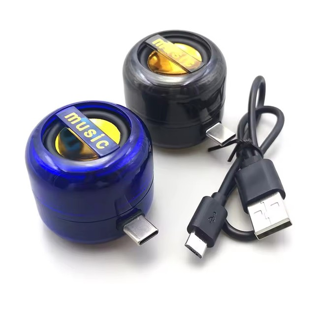 In Line Small Speaker Type-c Mobile Phone Mini Player Universal Portable Audio Wholesale External Subwoofer Wireless