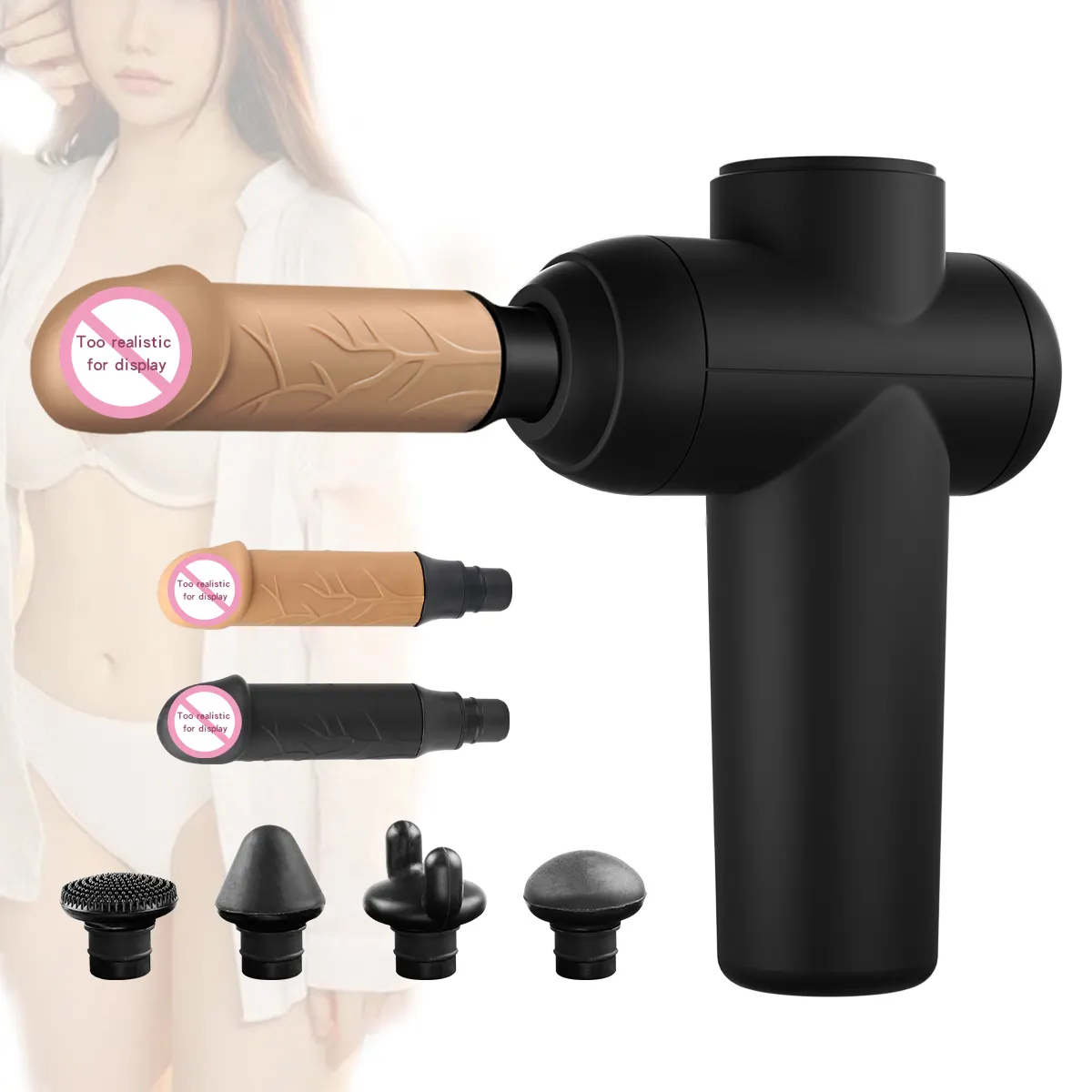 Hot Selling Sex Massage Gun Safe Material Reliable Vibration Massage Gun Sexy Toys for Women Adult Sex Vibrator