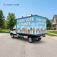 Écran d'affichage publicitaire mobile LED HD Canbest pour extérieur, P4, étanche IP66, luminosité 6000 Nits, panneau LED pour montage sur camion
