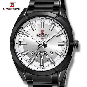 Reloj de Pulsera <span class=keywords><strong>NAVIFORCE</strong></span> <span class=keywords><strong>9038</strong></span> SW de Cuarzo para Hombre, Reloj Deportivo Casual de Lujo, Resistente al Agua, Plateado, Luminoso, Reloj Masculino - Product Image 5