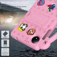 Pour Xiaomi Redmi Pad SE 4G 8.7 pouces EVA mousse poignée support pliant dessin animé antichoc enfants tablette couverture