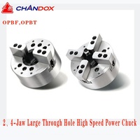 Taiwan marque CHANDOX 2 4 mâchoires grand trou traversant haute vitesse puissance mandrin OPBT-208 OPBT-210 OPBF-206 OPBF-208 OPBF-210