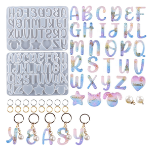 แม่พิมพ์ซิลิโคนตัวอักษรเกรดอาหารแม่พิมพ์เค้กรูปตัวอักษรและตัวเลขสำหรับเครื่องประดับเรซินอุปกรณ์ตกแต่งงานประดิษฐ์ & เค้กแบบทำมือ - Product Image 1