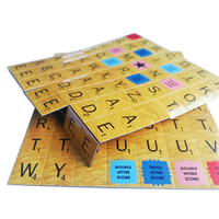 Aimant de réfrigérateur éducatif personnalisé, jeu de Scrabble avec lettres magnétiques et sac en papier - Autocollants magnétiques portables
