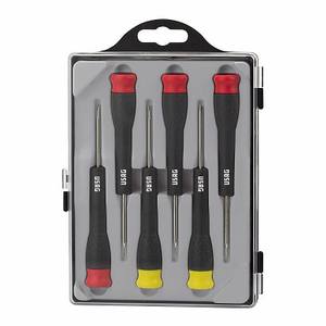 Jeu de tournevis Usag, 5 pièces, tête plate, poignée antidérapante, outils de bricolage - Product Image 1