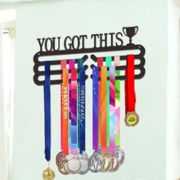 Support mural créatif en métal pour médailles « <span class=keywords><strong>You</strong></span> <span class=keywords><strong>Got</strong></span> This » – Nouveauté, directement de l'usine du Fujian - Product Image 3