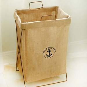 <b>Large</b> <b>Laundry</b> <b>Hampers</b> Removable <b>Laundry</b> Basket Foldable Fabric <b>Laundry</b> Basket Drawstring Waterproof Round Cotton Linen - Product Image 1