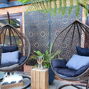 Tấm ngăn phòng trang trí hiện đại, chống thấm, cắt laser, chất liệu gỗ WPC, thiết kế thanh lịch, làm từ vật liệu cao cấp - Product Image 4