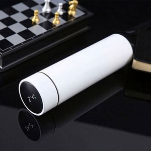 Intelligent Temperature Measuring 304 Stainless Steel Thermos Cup Double Printing Logo Water Cup Carafe Mug Warmers Thermal - Product Image 6