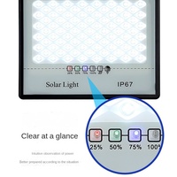 Projecteur solaire LangChi pour extérieur, IP65, étanche, 200W, LED haute luminosité, panneau solaire, sécurité, jardin, cour, parking, garantie de 2 ans