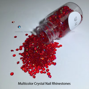Diamantes de imitación de Cristal <span class=keywords><strong>AB</strong></span> Nail Art, accesorios de manicura, varios tamaños brillantes - Product Image 5