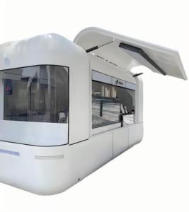 Rimorchio Bar per Feste con Sistema Audio Integrato, Pareti LED Cambia Colore e Refrigeratore per Birra <span class=keywords><strong>alla</strong></span> <span class=keywords><strong>Spina</strong></span> per Eventi Notturni - Product Image 5