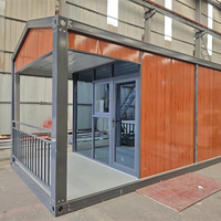 Ventes directes d'usine avec maisons en conteneur en verre Toit triangulaire Nouveau matériau Camping de haute qualité Assemblé Maisons en conteneur