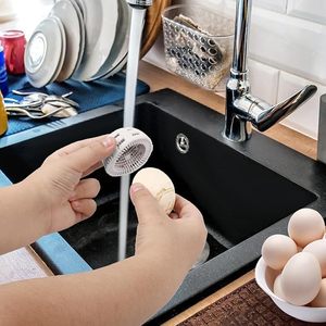 <b>Egg</b> Scrubber Silicone <b>Egg</b> Washer <b>Machine</b> Tool <b>Egg</b> Spinning Cleaner Brush - Product Image 5