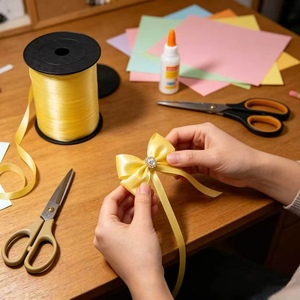 Nastro Rotondo Opaco Giallo di Alta Qualità Party Love 500m per Palloncini Decorativi e Uso Creativo - Product Image 5