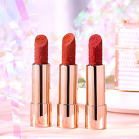 HANBER Beauté Brillant Luxe Rouge à Lèvres Sac à Chaîne 3 Pièces/Set Diamant Rouge à Lèvres Mat Maquillage Longue Tenue Charmant Rouge à Lèvres Sac à Main