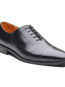 Chaussures Oxford en cuir pleine fleur importées pour hommes, à bout rond, avec fermeture à lacets, doublure en cuir DD et semelle Ortholite - Product Image 3