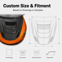 Capot en fibre de carbone OEM 3K Twill brillant, rigide, durable, léger, pièces de carrosserie automobile de qualité supérieure, capot moteur en fibre de carbone