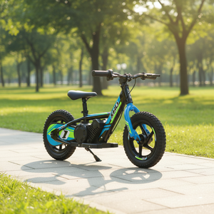 Vélo d'équilibre électrique pour enfants, 12 pouces, démarrage à une touche, rechargeable, frein à disque, vitesse unique, pour les 7-12 ans, cadre léger en aluminium, excellent - Product Image 1