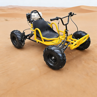 Go Karts con Pedal de Aceleración para Adultos, UTV Todoterreno para Carreras Fuera de Carretera, Dunas de Arena, Playa, Montaña, Motor de 4 Tiempos, Cadena, Uso en Exteriores