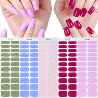 Autocollants et bandes de vernis gel longue tenue qualité salon, sans lampe UV, à presser sur les ongles