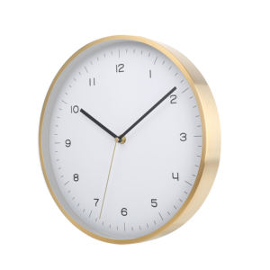 Elegante Reloj de Pared Colgante de Cuarzo Blanco Metálico Silencioso de 10 Pulgadas, Diseño Moderno, Funciona con Batería, para Estilo Costero y Casas de Playa - Product Image 2