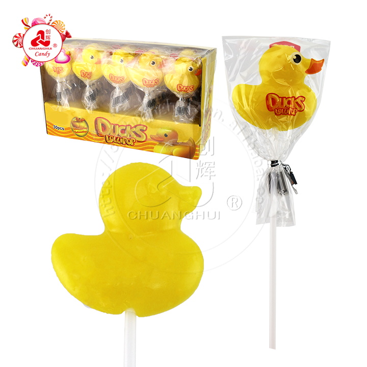 yellow duck lollipop