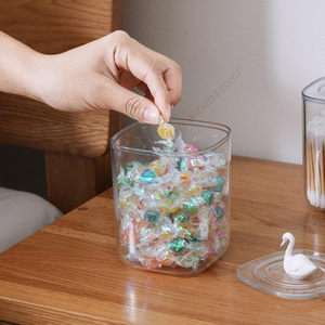 Boîte de rangement en acrylique transparente C193 pour cotons-tiges, tampons et maquillage, motif animal, vente en gros - Product Image 2