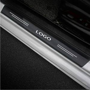 4 pezzi di <span class=keywords><strong>protezione</strong></span> del davanzale per <span class=keywords><strong>auto</strong></span> in fibra di carbonio con Logo personalizzato Anti-graffio in pelle adesivi soglia per la <span class=keywords><strong>protezione</strong></span> della portiera dell'<span class=keywords><strong>auto</strong></span> - Product Image 4