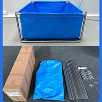 Bâche en PVC pliable circulaire et rectangulaire pour bassin à poissons, bâche pour aquarium