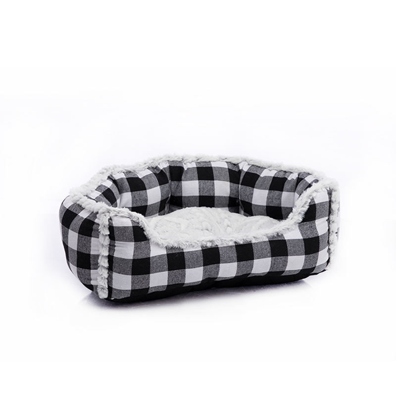 buffalo check cat bed