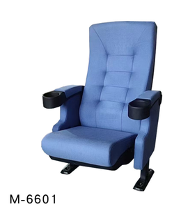 Poltrona da <span class=keywords><strong>Cinema</strong></span> Ergonomica in Tessuto Rosso e Nero con Portabicchieri per Uso in Teatri e <span class=keywords><strong>Cinema</strong></span> - Product Image 5