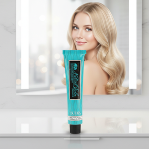Crème colorante capillaire semi-permanente <span class=keywords><strong>de</strong></span> qualité professionnelle, couleur jaune champagne, faible teneur en ammoniaque, 100 ml, couvre les cheveux gris - Product Image 2
