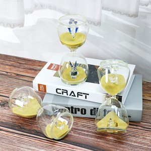 Minuteur créatif en verre borosilicate, décoration de bureau haut de gamme, cadeau pour enfants et étudiants, design moderne et minimaliste - Product Image 1
