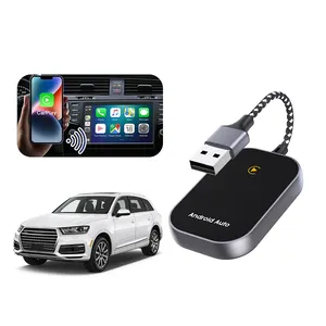 Boyi CarPlay Ai Box prise sans fil Car Play sans fil Android Auto pour Audi Benz Mazda Toyota pour Netflix YouTube 4G + 64G LTE GPS