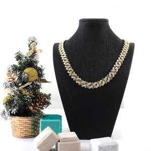 Grande Stock VVS Moissanite Iced Out Miami Diamond Cuban Link Chain collana in argento Sterling 925 14k Rapper collana Hip Hop - Product Image 3