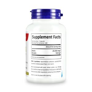 Complément de biotine personnalisé 20000mcg pour favoriser la croissance des cheveux, capsules de biotine et de kératine pour femmes - Product Image 6