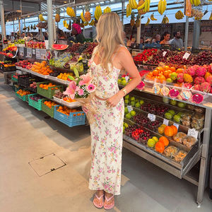 Ensemble deux pièces floral romantique français pour femmes, haut de camisole et jupe pour filles douces, tenue assortie de style vacances - Product Image 6