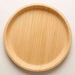 Plato Desechable Redondo de Hoja de Palma Areca de 12 Pulgadas |   Plato de Catering Resistente, Compostable y Ecológico - Product Image 1