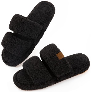 Pantoufles à bout ouvert pour femmes transfrontalières personnalisées pour Amazon coton antidérapant pour l'extérieur pour pantoufles pour l'hiver - Product Image 5